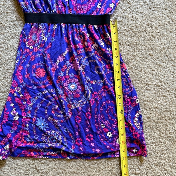 Lilly Pulitzer Women's Size Small Paisley Purple Pink Romper Elastic Waist - Picture 10 of 10